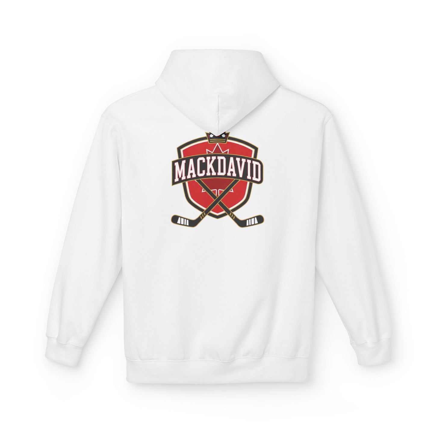 Hockey Crest Hoodie  "Mackdavid"