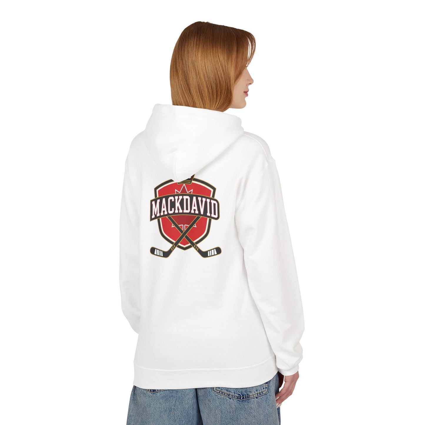 Hockey Crest Hoodie  "Mackdavid"