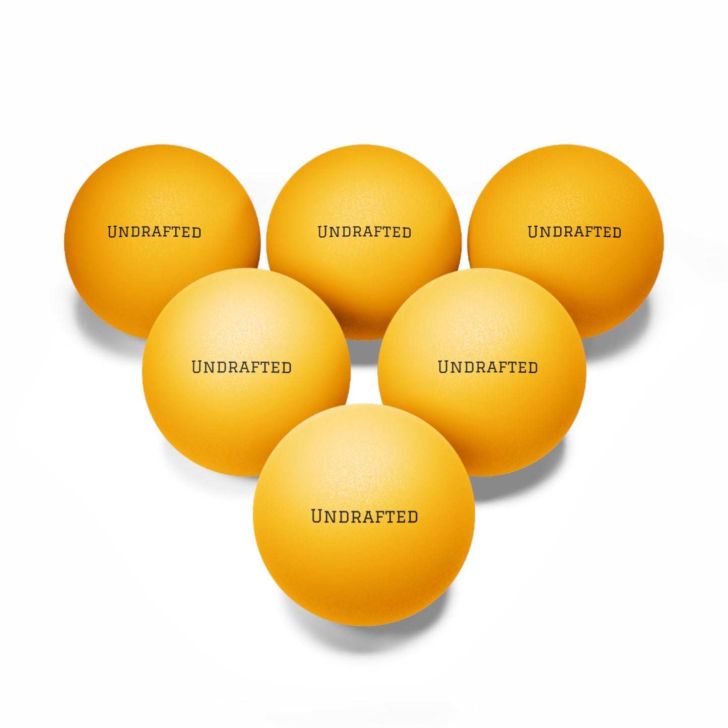 Undrafted Ping Pong Balls (6-Pack)