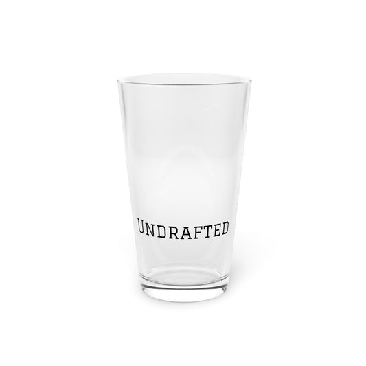 Undrafted 16oz Pint Glass – Clear Beer & Ale Drinking Glass