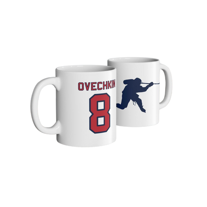 Ovechkin Name and Number Silhouette Design