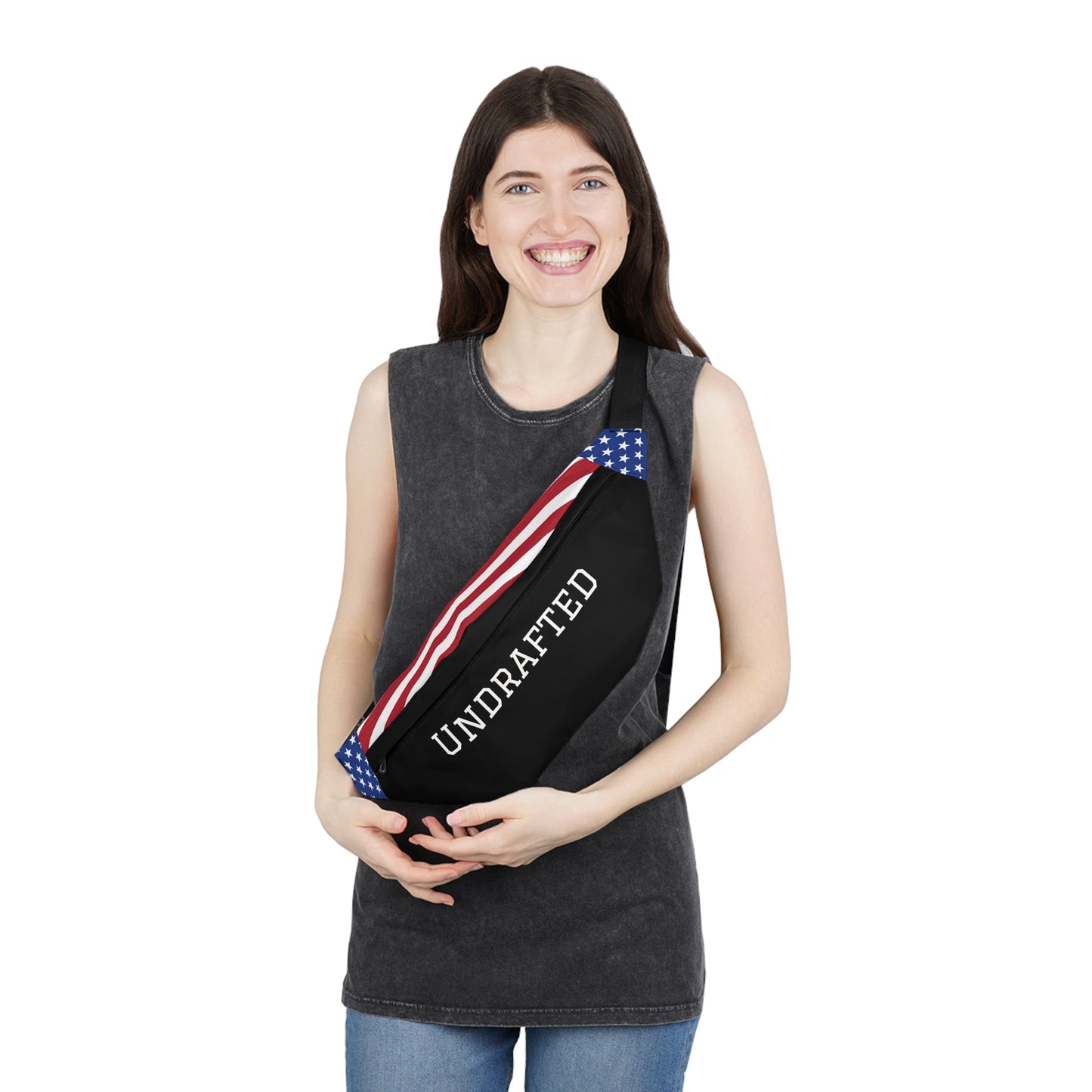 Undrafted American Flag Fanny Pack